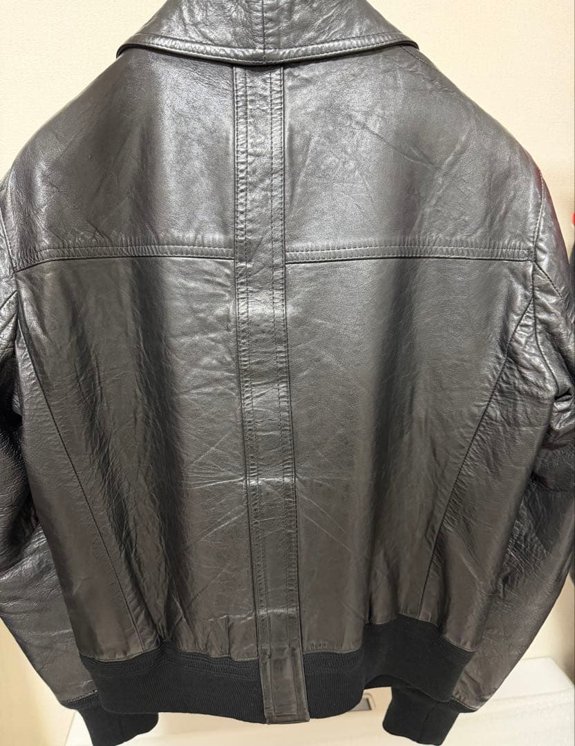 70s エディ スリマン リブ レザー ビンテージ hedi slimane