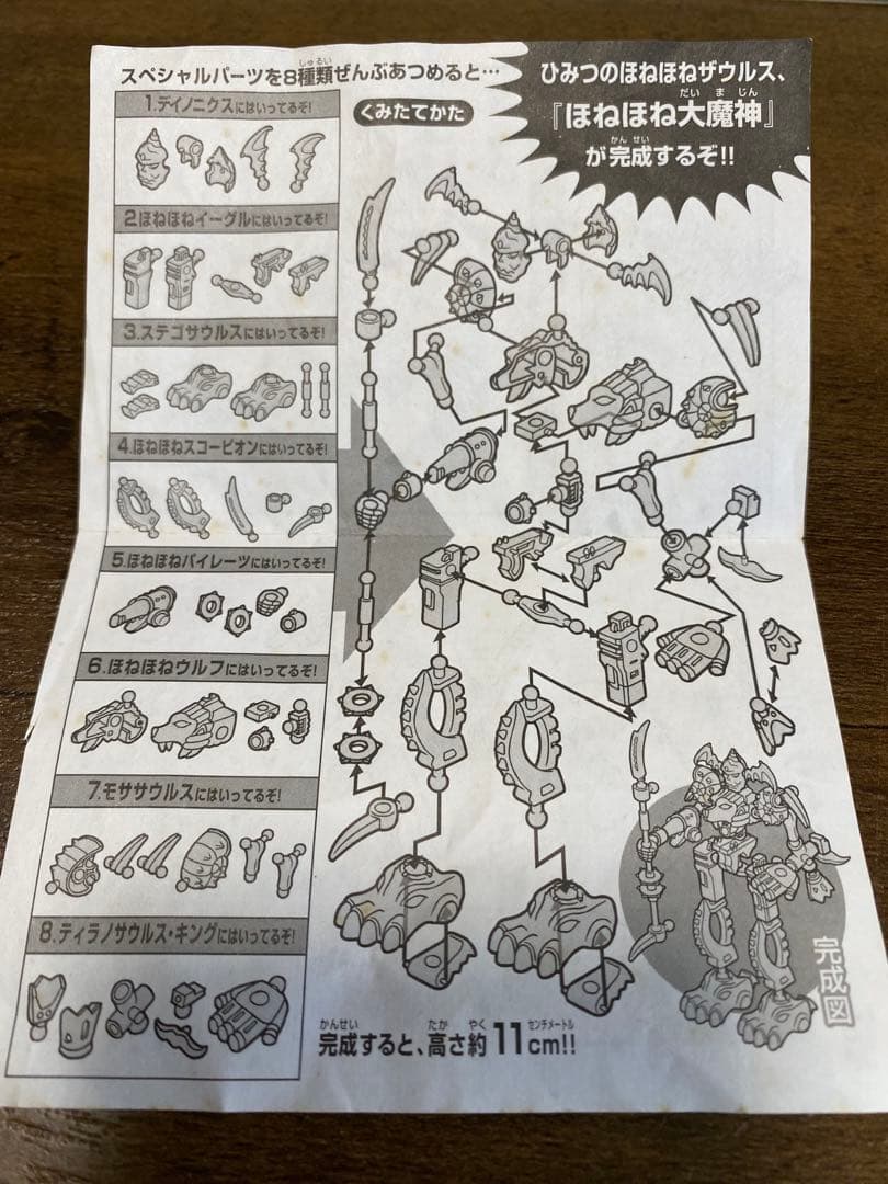 ひみつのほねほねザウルス　9体　初期