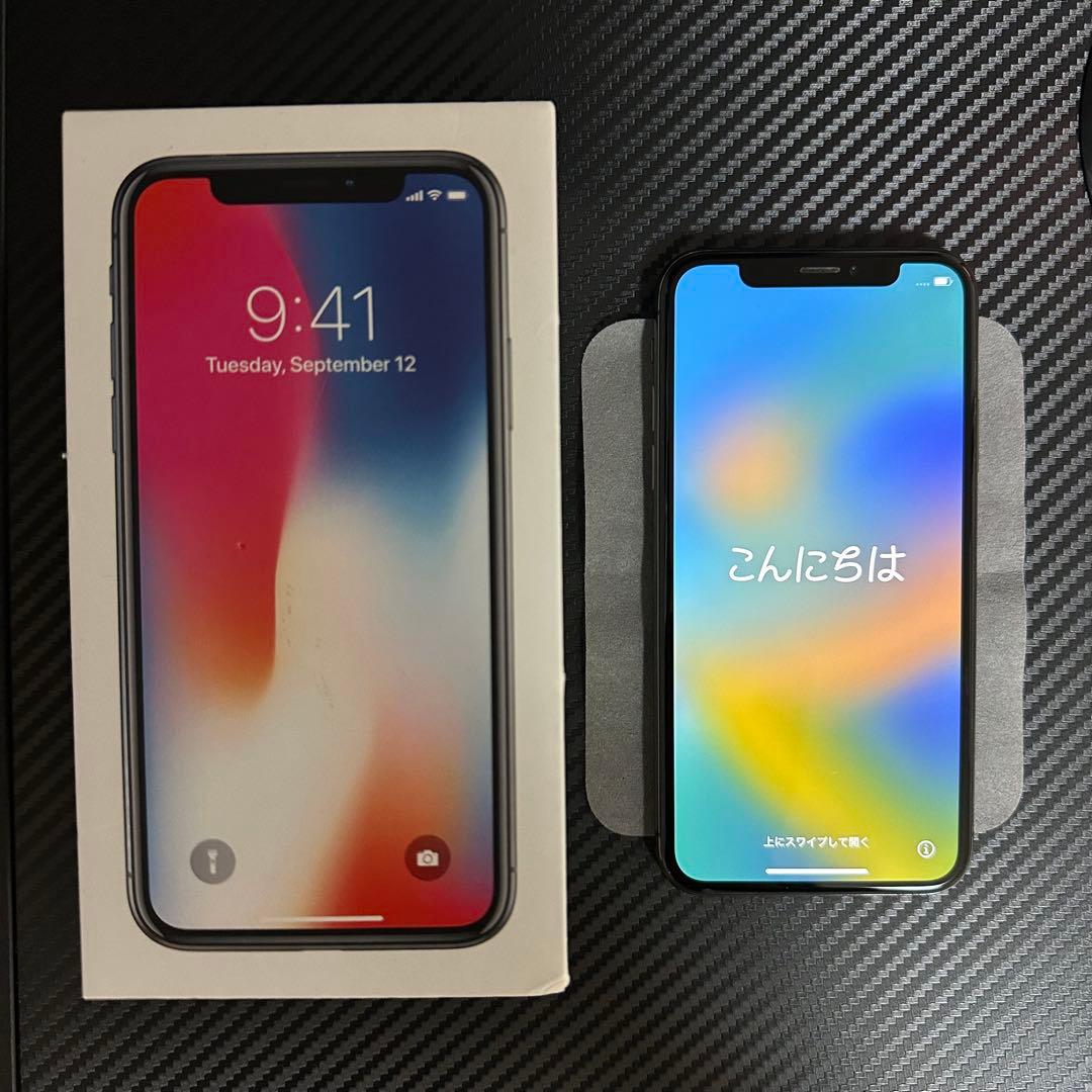 Apple iPhone X スペースグレー