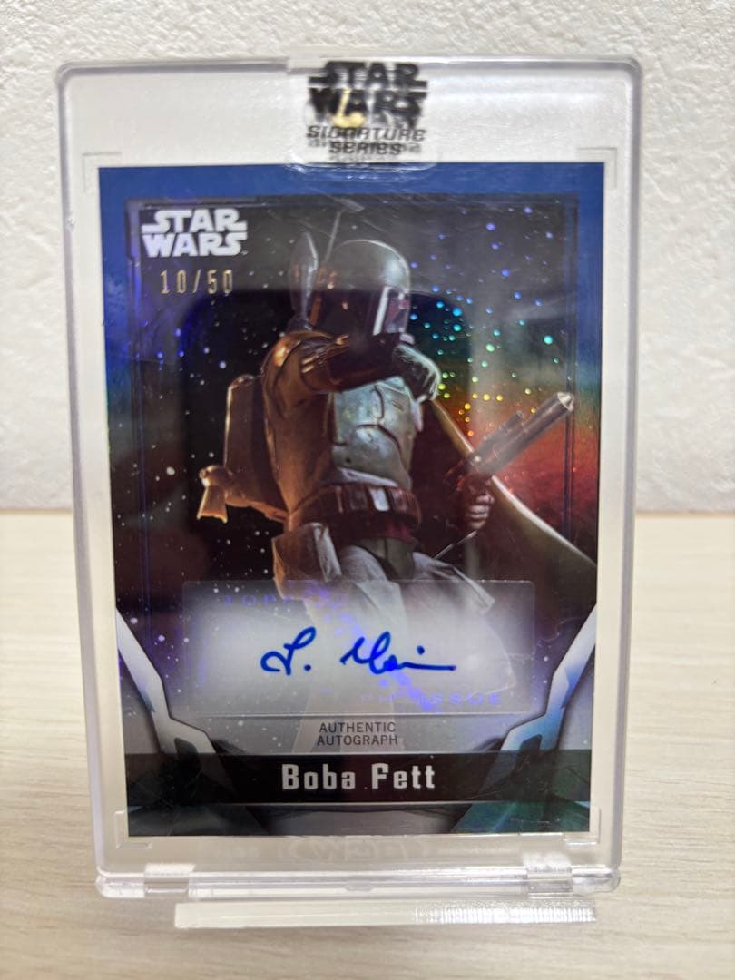 topps starwars 50シリ　ボバフェット　サインカード