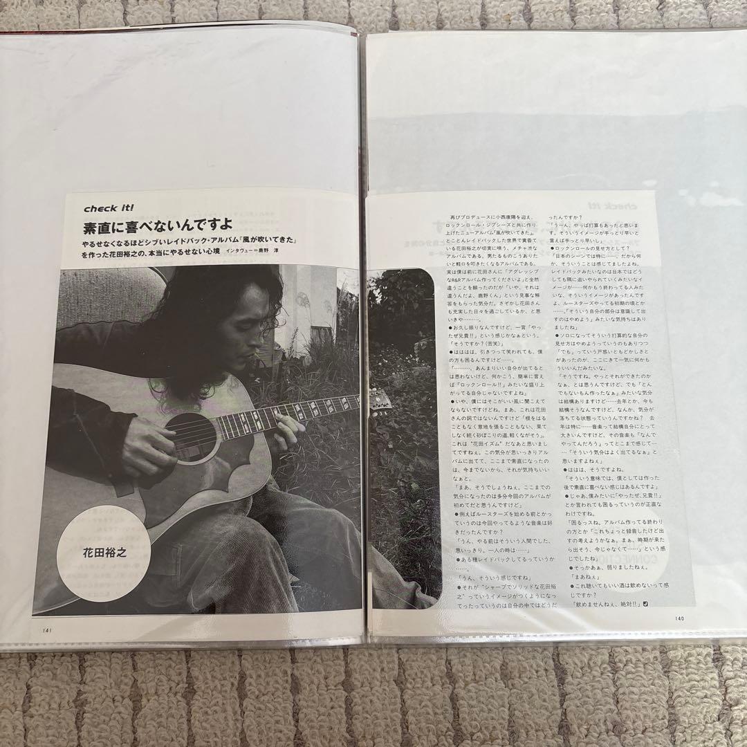 花田裕之 切り抜き クリアファイル　４０Ｐ　１冊