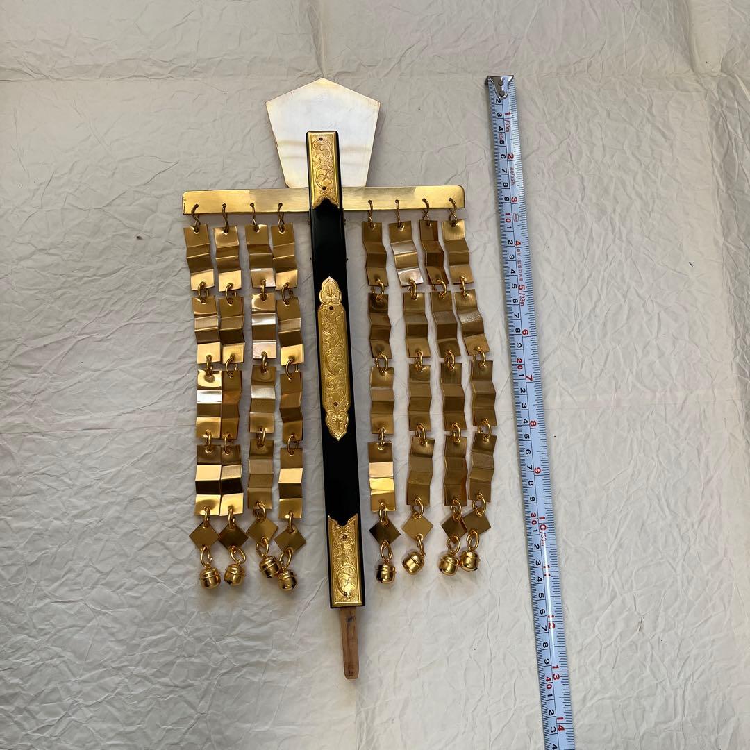 釣下型金幣　１尺 神社　小さなキズあり