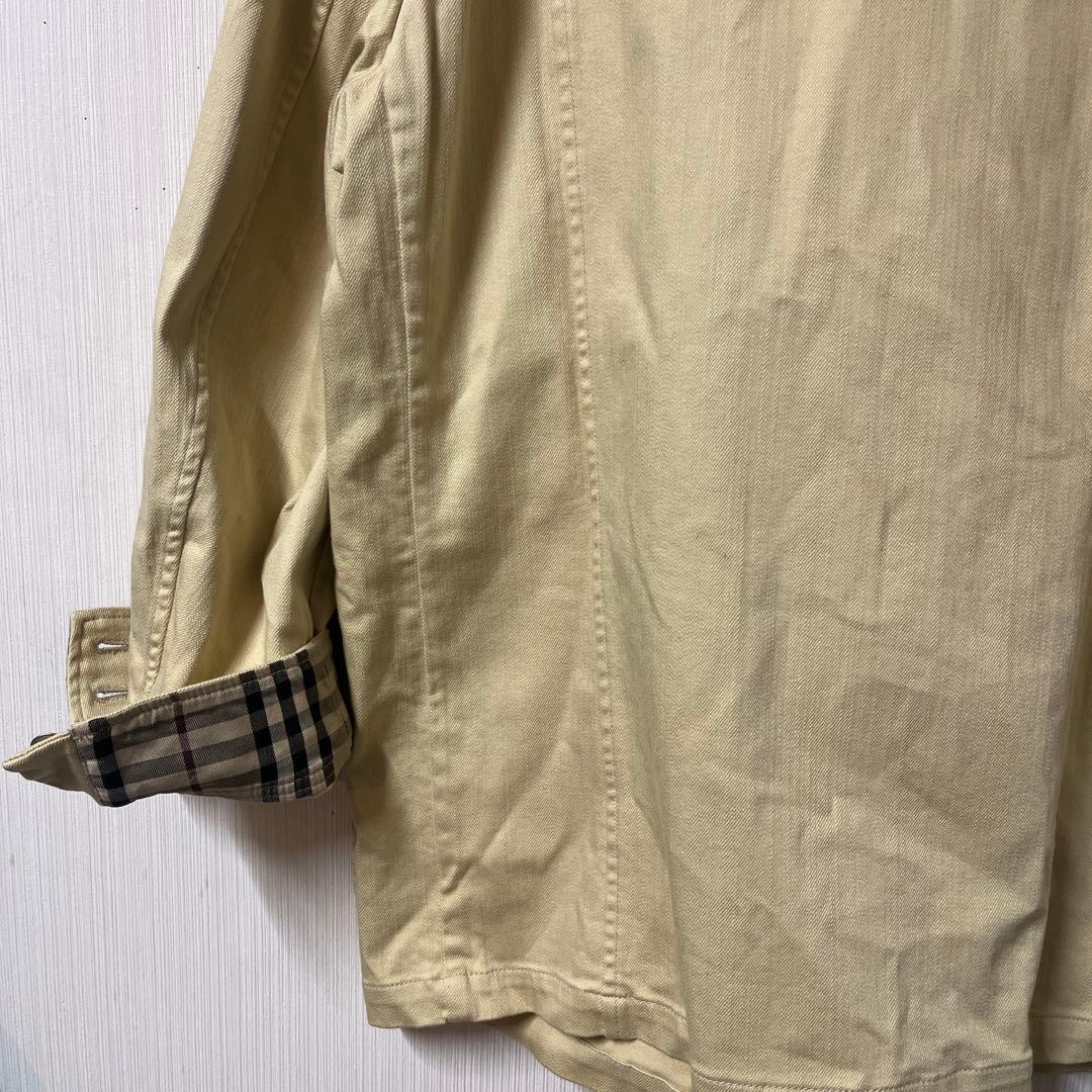 新品タグ付 バーバリー ジャケット サイズL メンズ ベージュ ノバチェック