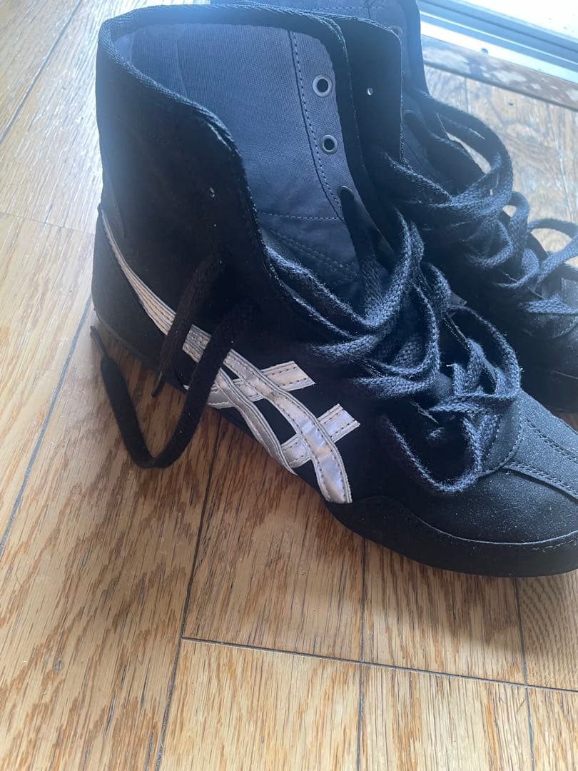 アシックス　レスリングシューズ　ブラック/シルバー　サイズ26cm