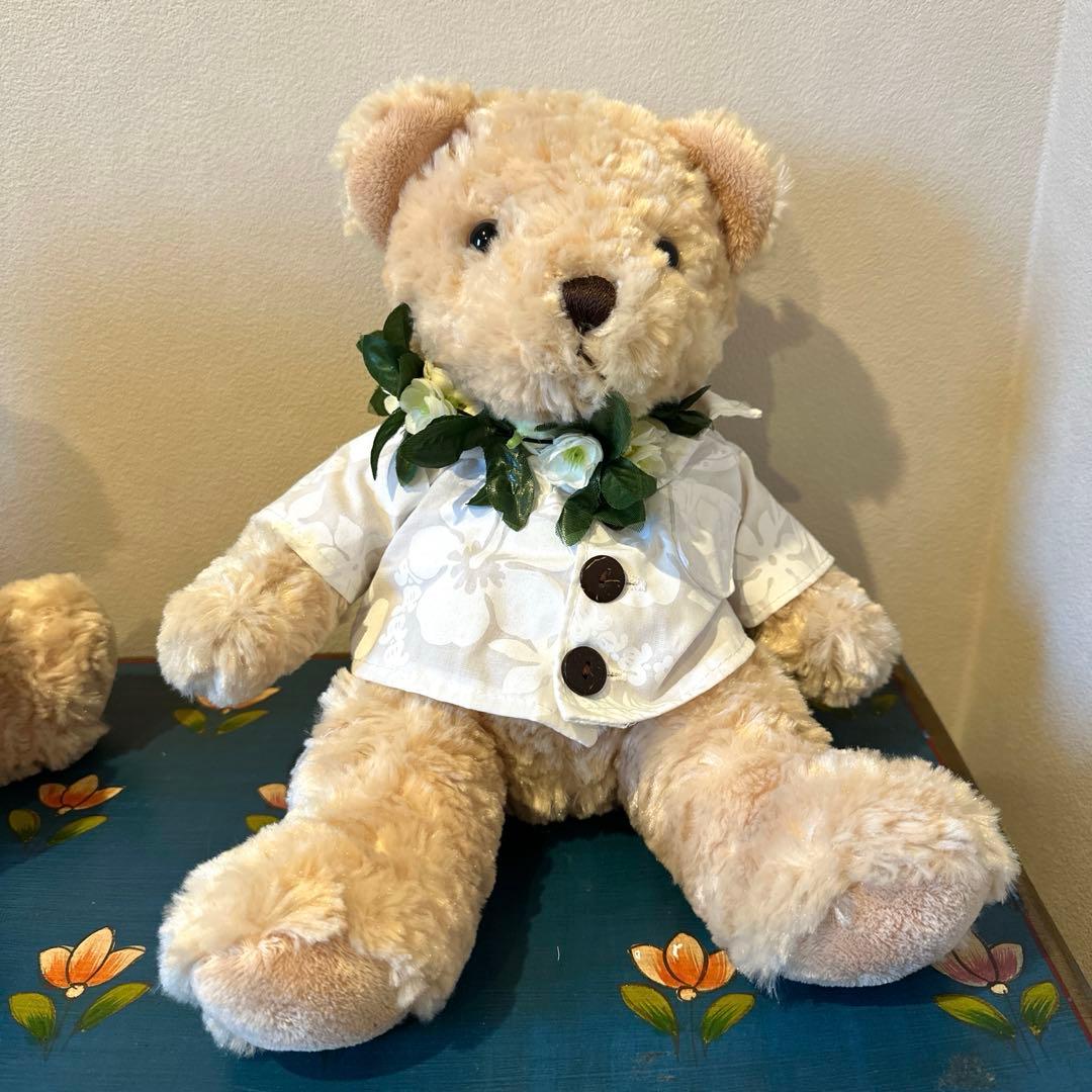 【美品】happy wedding bear ハワイアン　モアナサーフライダー