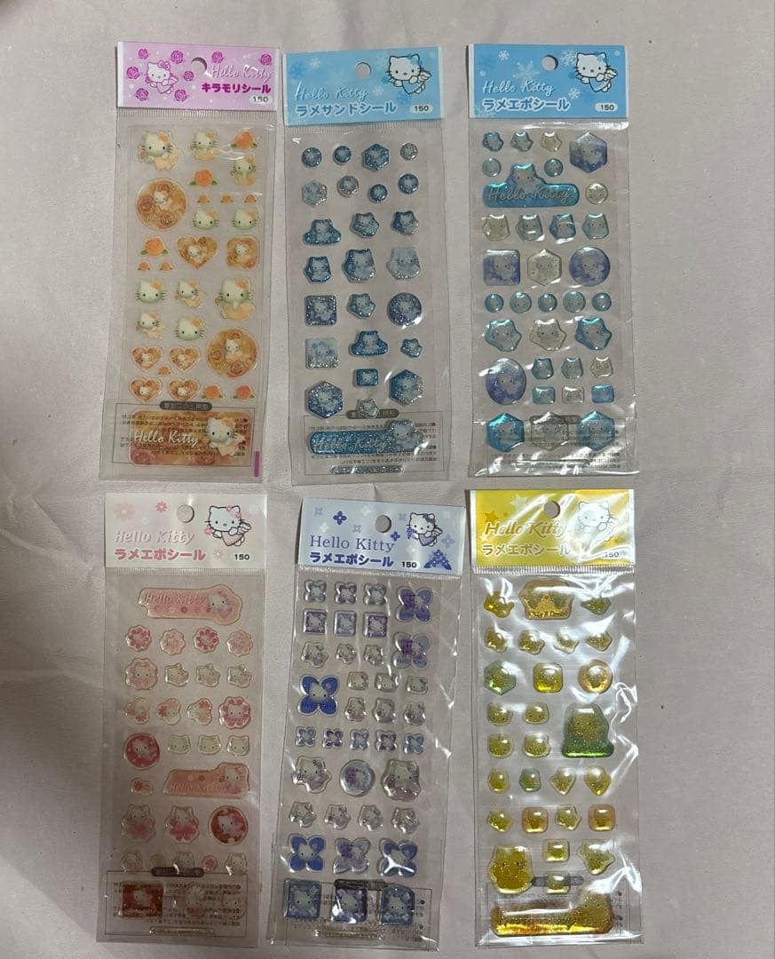 【未使用】平成レトロエンジェルキティシール6枚