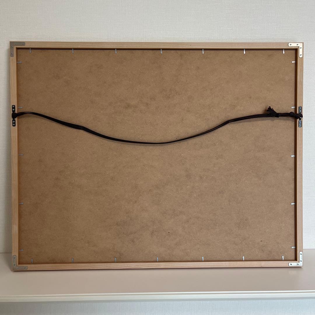 パブロ・ピカソ アートフレーム ハト 複製画 絵　木枠　71×55センチ