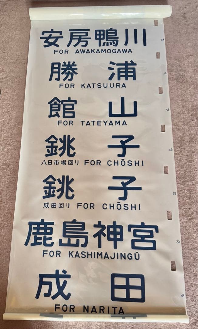 JR東日本（←日本国有鉄道）183系側面方向幕70コマタイプ