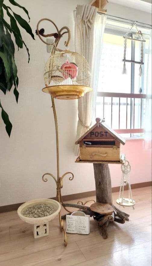 鳥かご ケージ スタンド セット インコ
