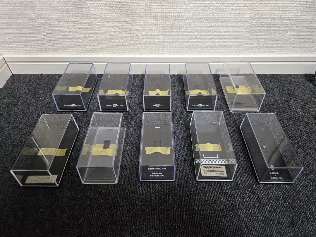 1/64 ディスプレイクリアケース 99個大量セット! おまけ付