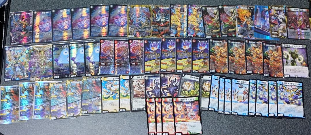 デュエルマスターズ　引退品まとめ売り　デッキ10個&金トレジャーなどカードセット