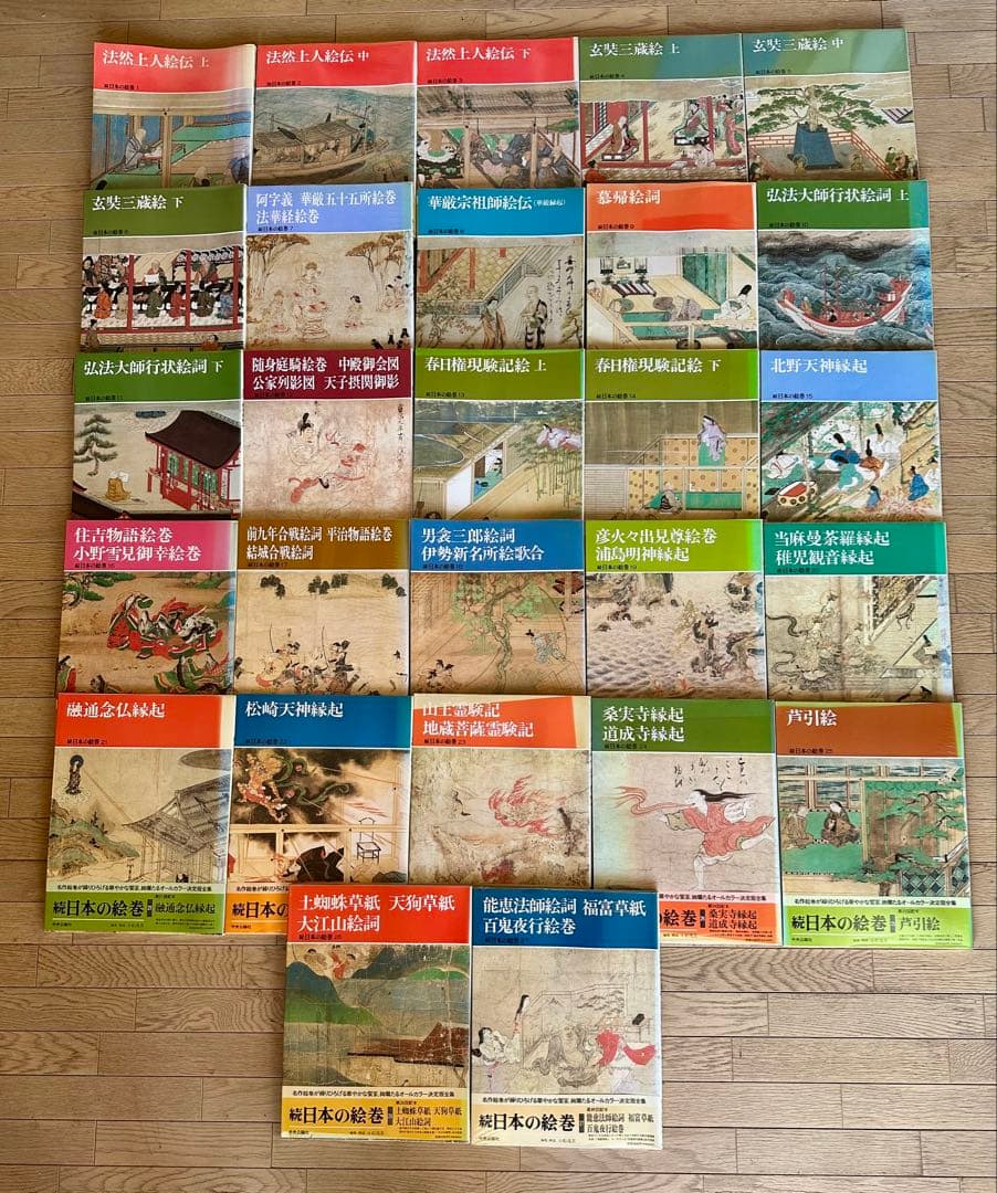 続日本の絵巻 全27巻セット　中央公論社　古書