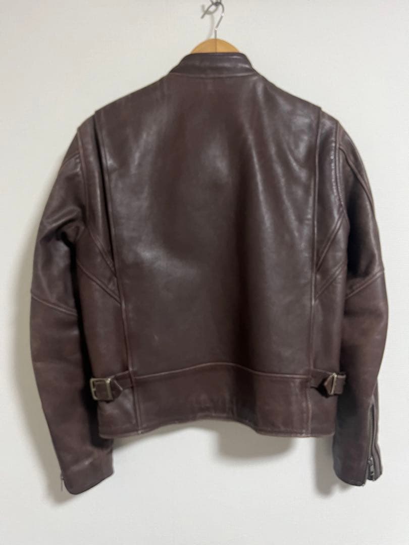 Harley-Davidson ブラウンシングルライダースジャケット L