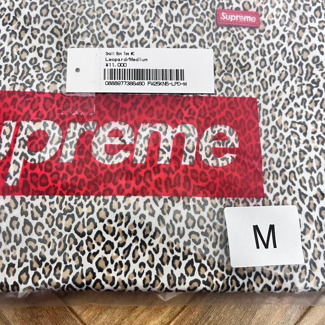 新品　Supreme Small Box Tee Leopard M
