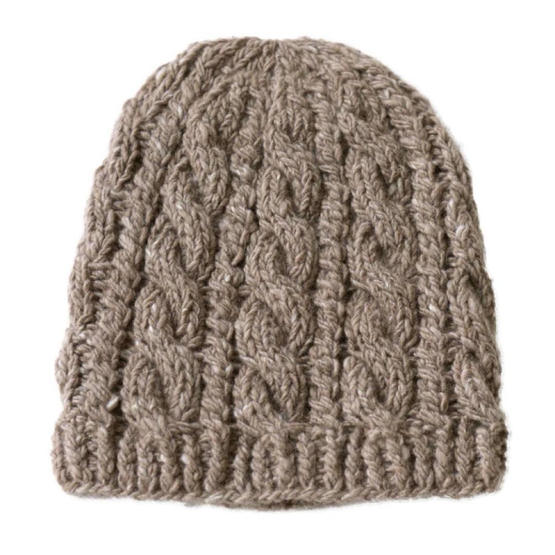 yourwear ウールカシミヤケーブルニットキャップ
