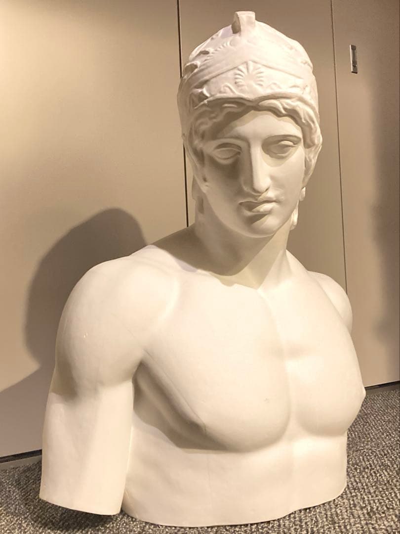闘神　マルス胸像　石膏像