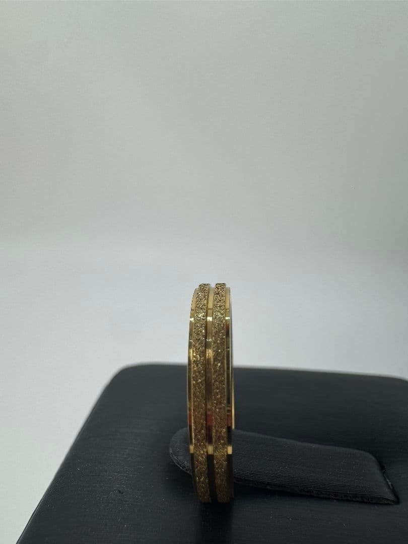 K18ゴールド ストライプリング 1.76g 3.0mm 11号