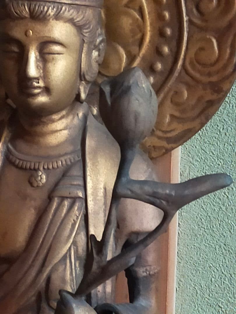 ♥大きな♥観音像♥立像【光雲】高７２３ｍｍ　銅製　観音様　ブロンズ像　仏像　骨董
