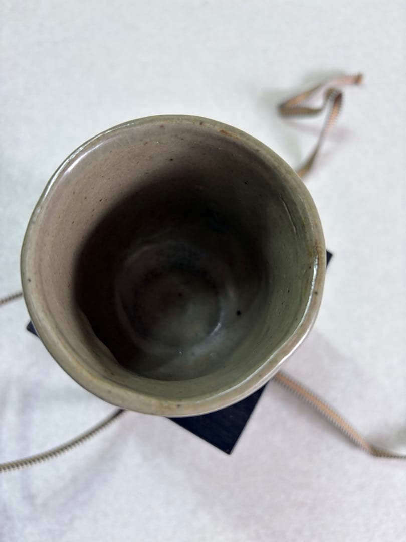 陶器製 顔彫刻 カップ