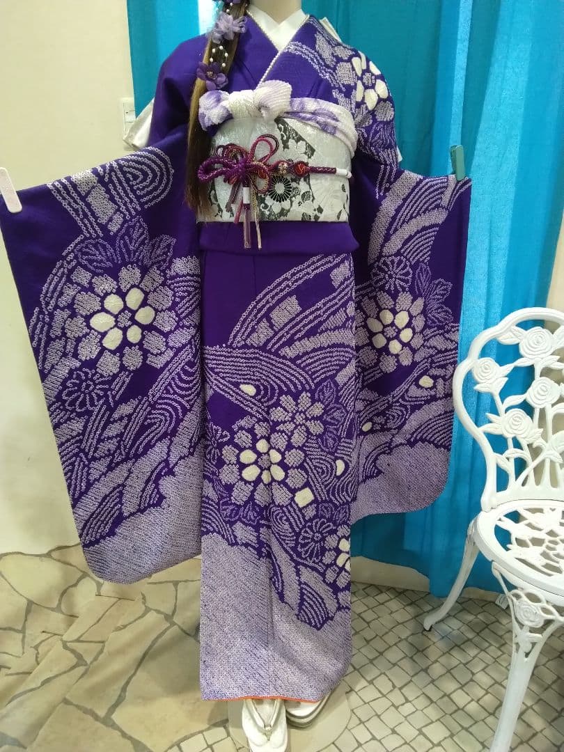 ❰超得得❱―振袖フルセット、正絹絞り振袖、成人式、重ね衿帯揚げ帯締め、袋帯、襦袢