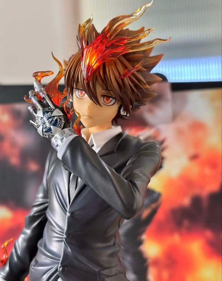 家庭教師ヒットマンREBORN! 沢田綱吉 ⑩ ガレージキット ガレキ スタチュ