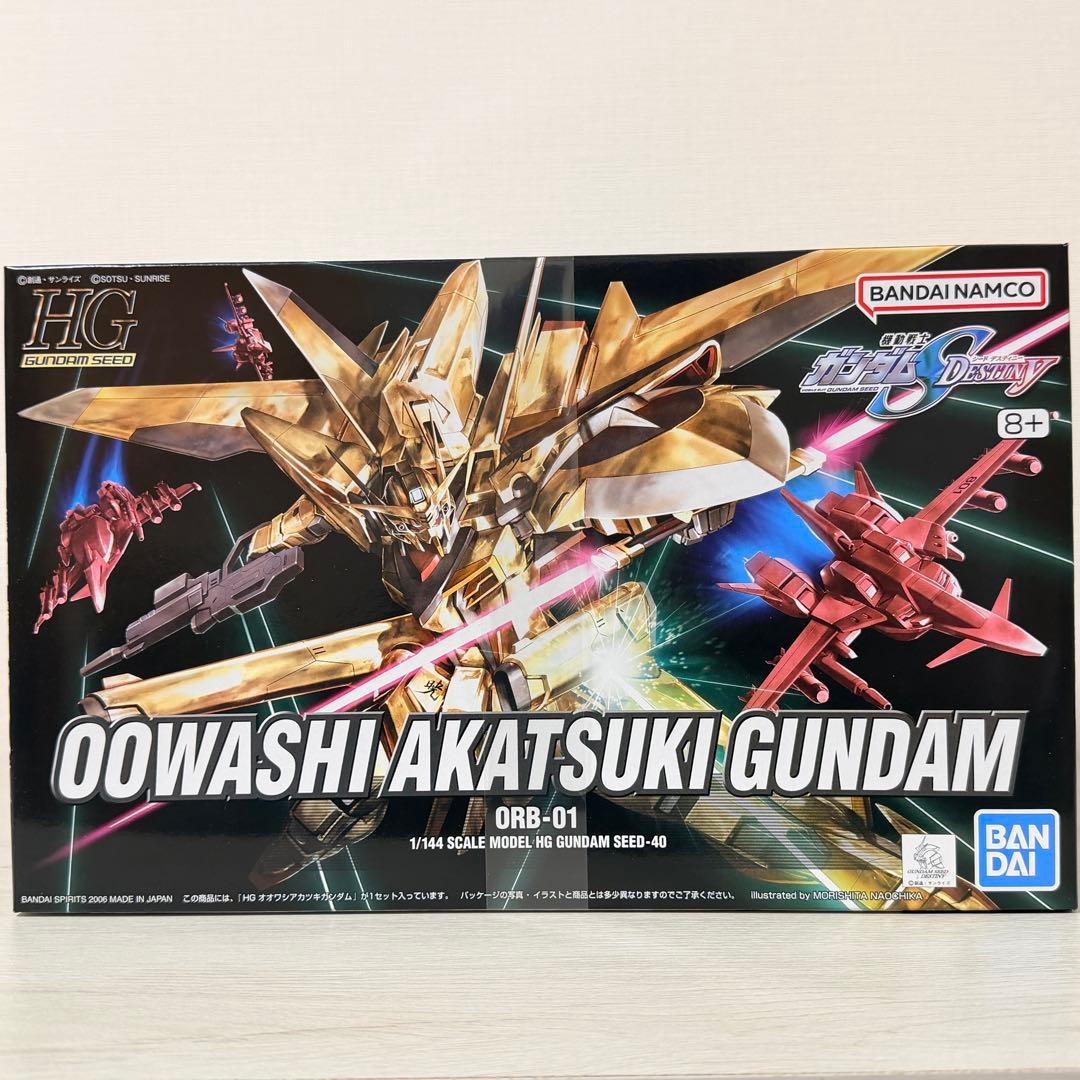 HGガンプラセット(ストライクフリーダム、デスティニー、レジェンド、オオワシ暁)