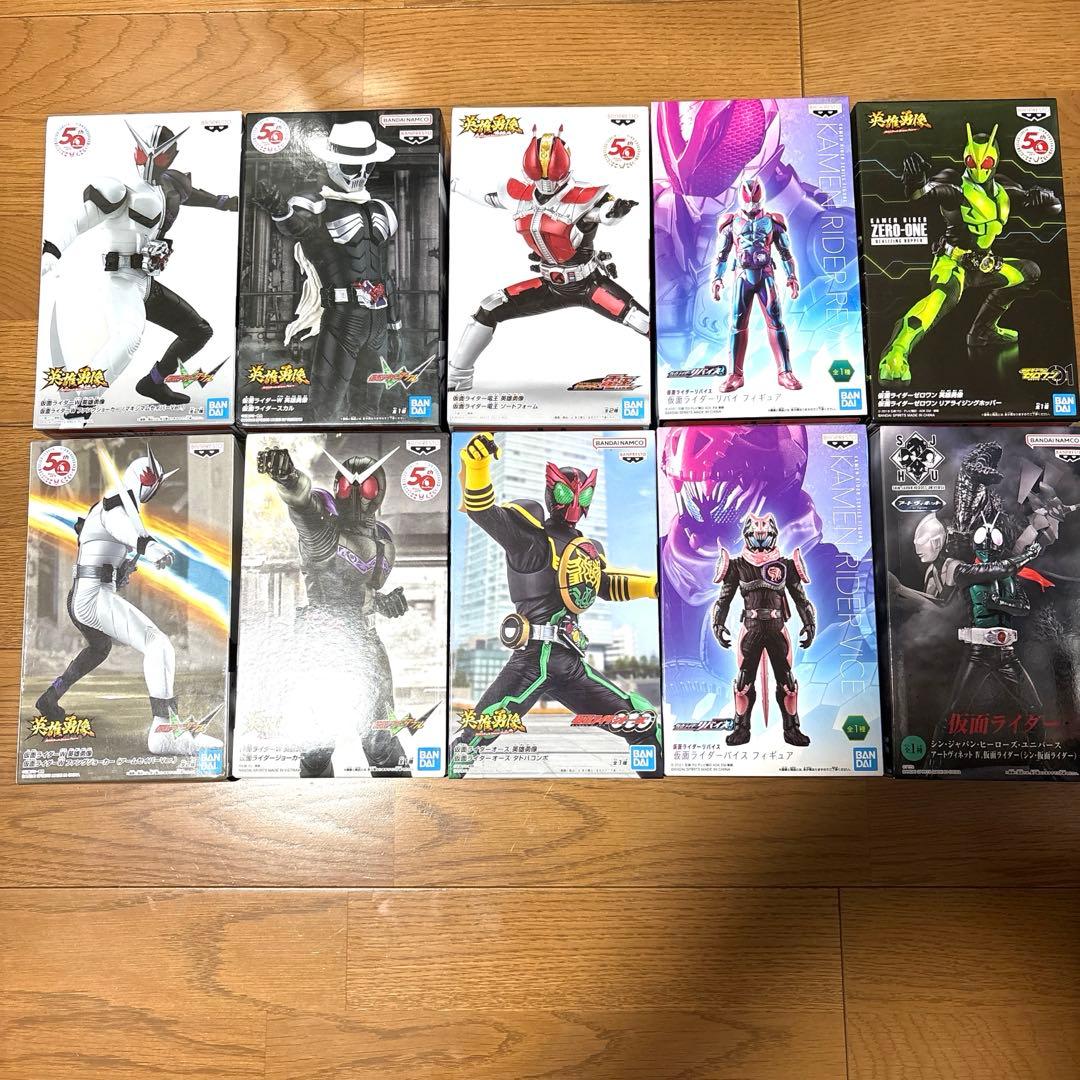 仮面ライダー英雄勇像　プライズフィギュアまとめ売り　新品未開封　10点