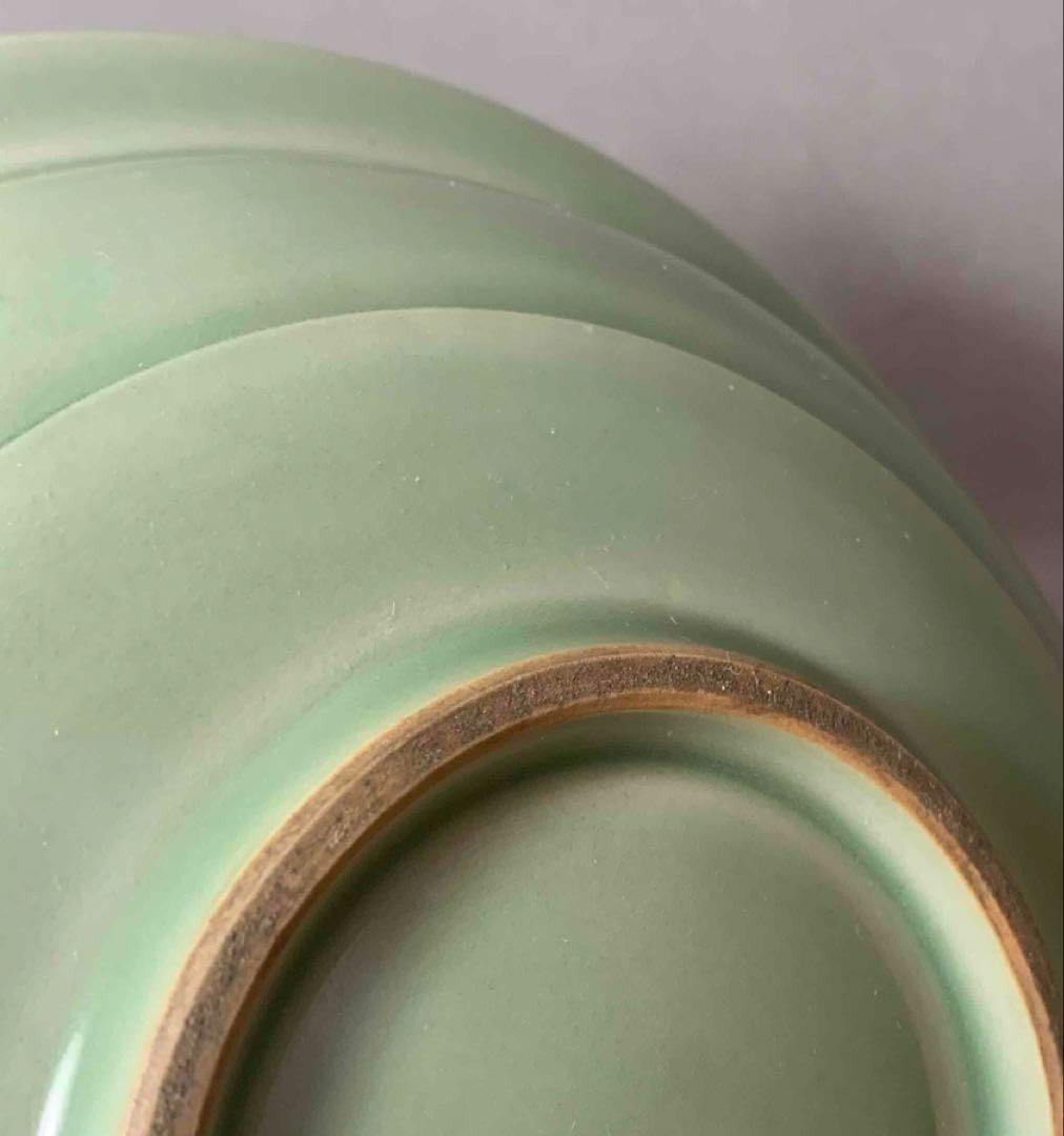 中国 青磁鳳凰平鉢　f2250915