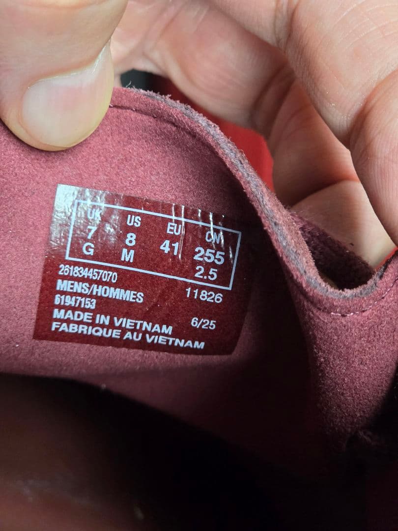 Clarks Wallabee Evo バーガンディ