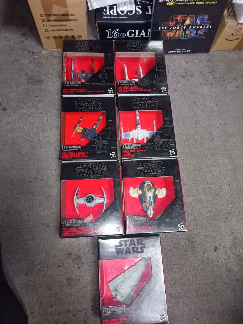 Star Wars Titanium フィギュアセット7個セット
