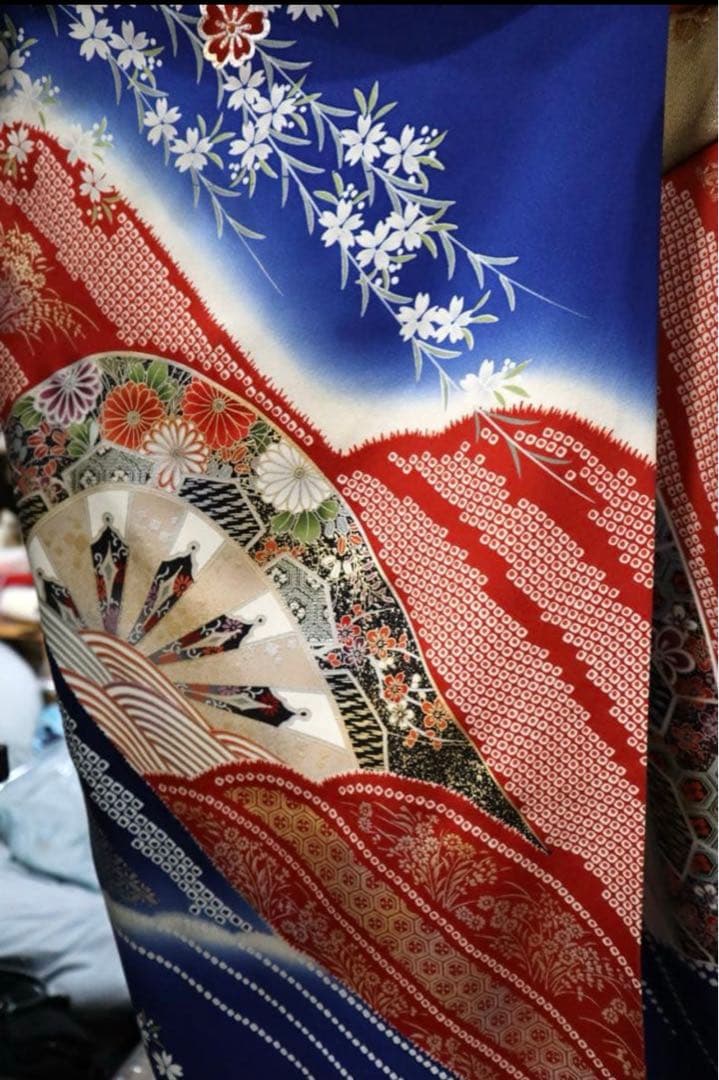 振袖フルセット✨振袖、帯、帯揚げ、帯締め、半衿用リボン、重ね襟の６点セット✨