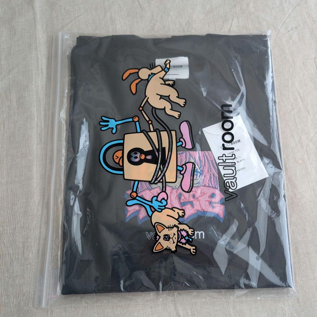 Lサイズ VAULTROOM nqrse TEE / BLACK