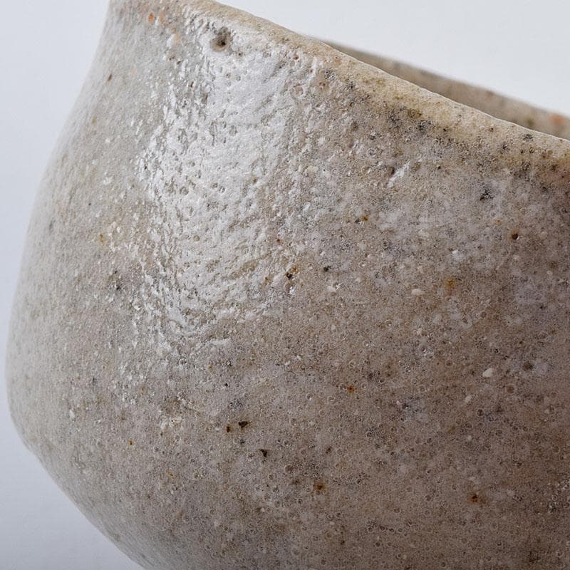 茶道具　鼠志野　茶碗　仕覆付　人間国宝　加藤卓男識箱　M　R9400