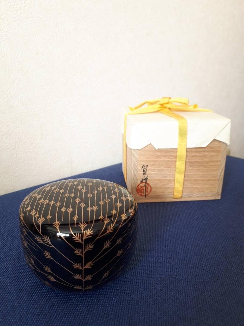 芽張柳蒔絵 平棗 賀峰