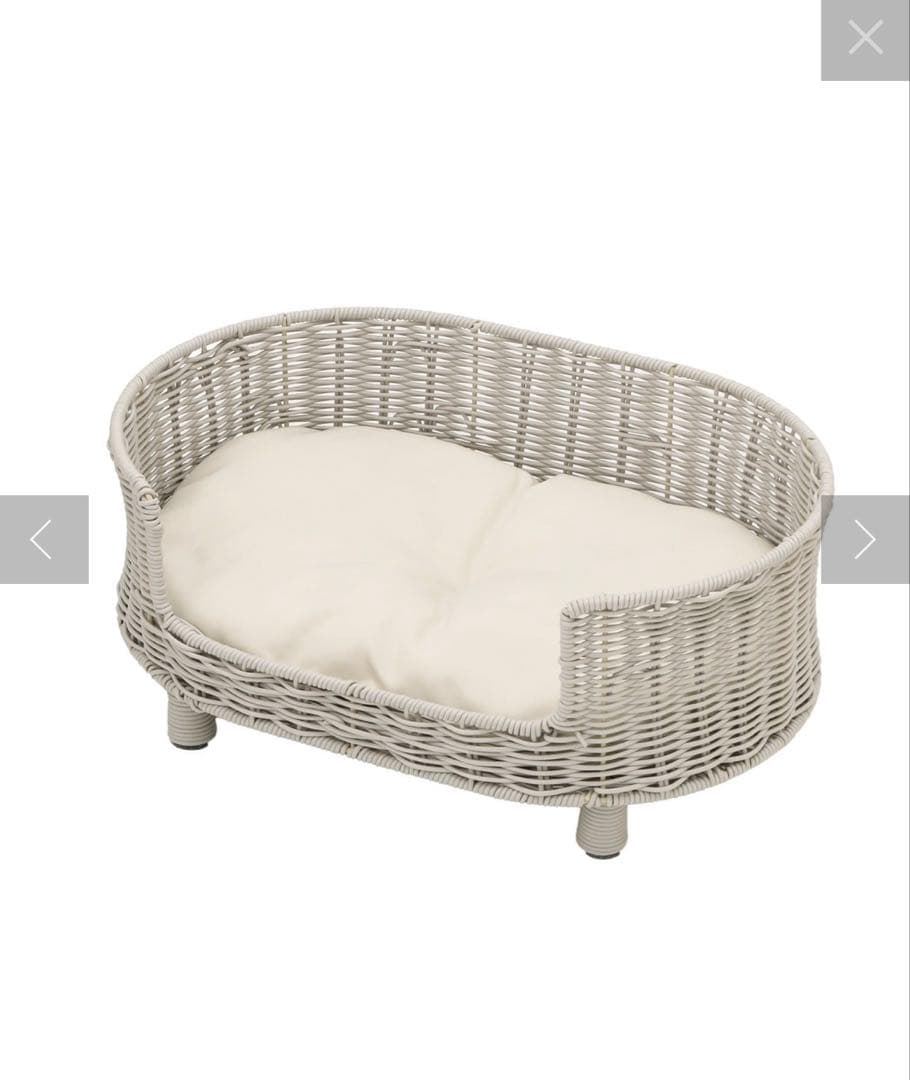 3COINS ラタン風ペットベッド 小型犬用✖️３個