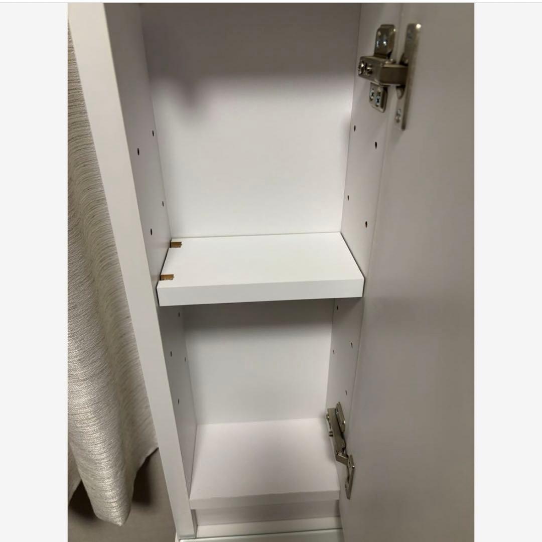 ニトリ　3面鏡ドレッサー　ホワイト　椅子（スツール）付き　※少し訳あり