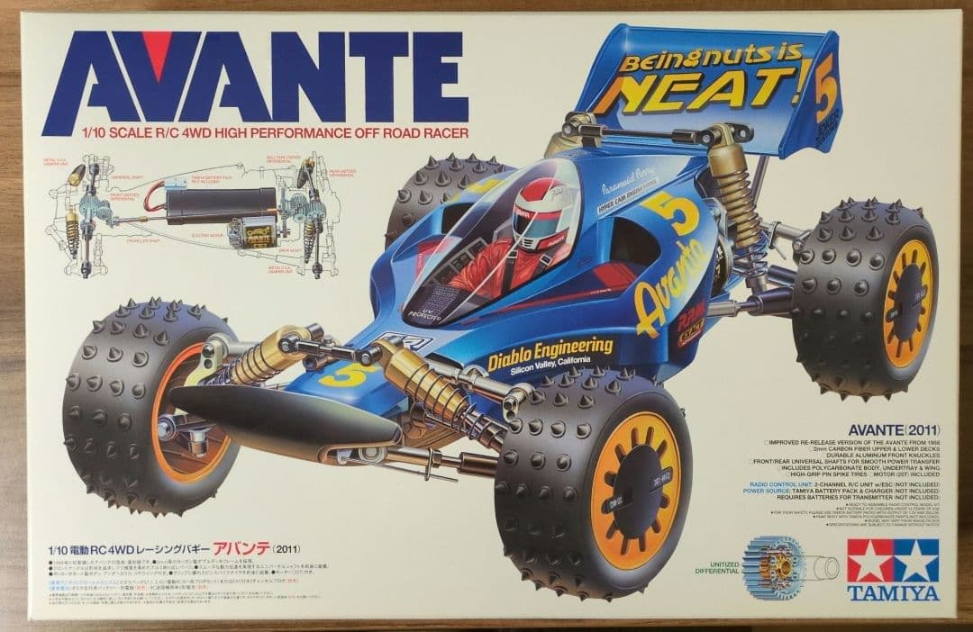 【未開封、未組立】タミヤ 4WDレーシングバギー アバンテ (2011)