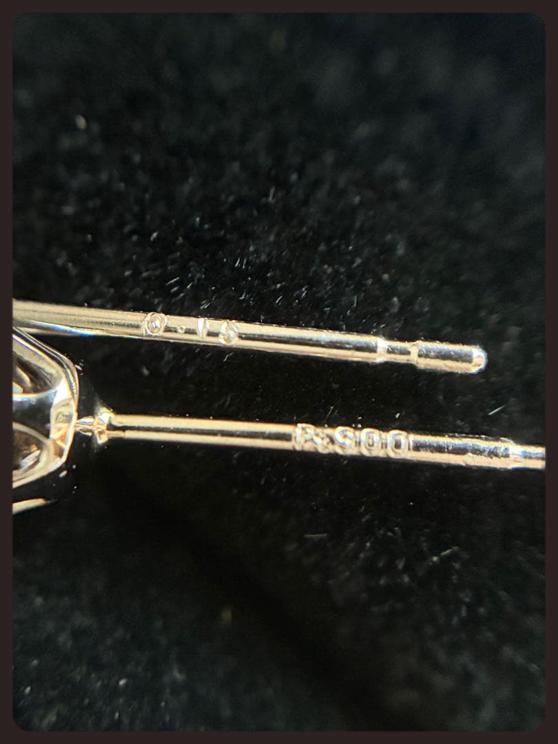 Pt900✴︎計0.3ctダイヤモンドの♡一粒ピアス