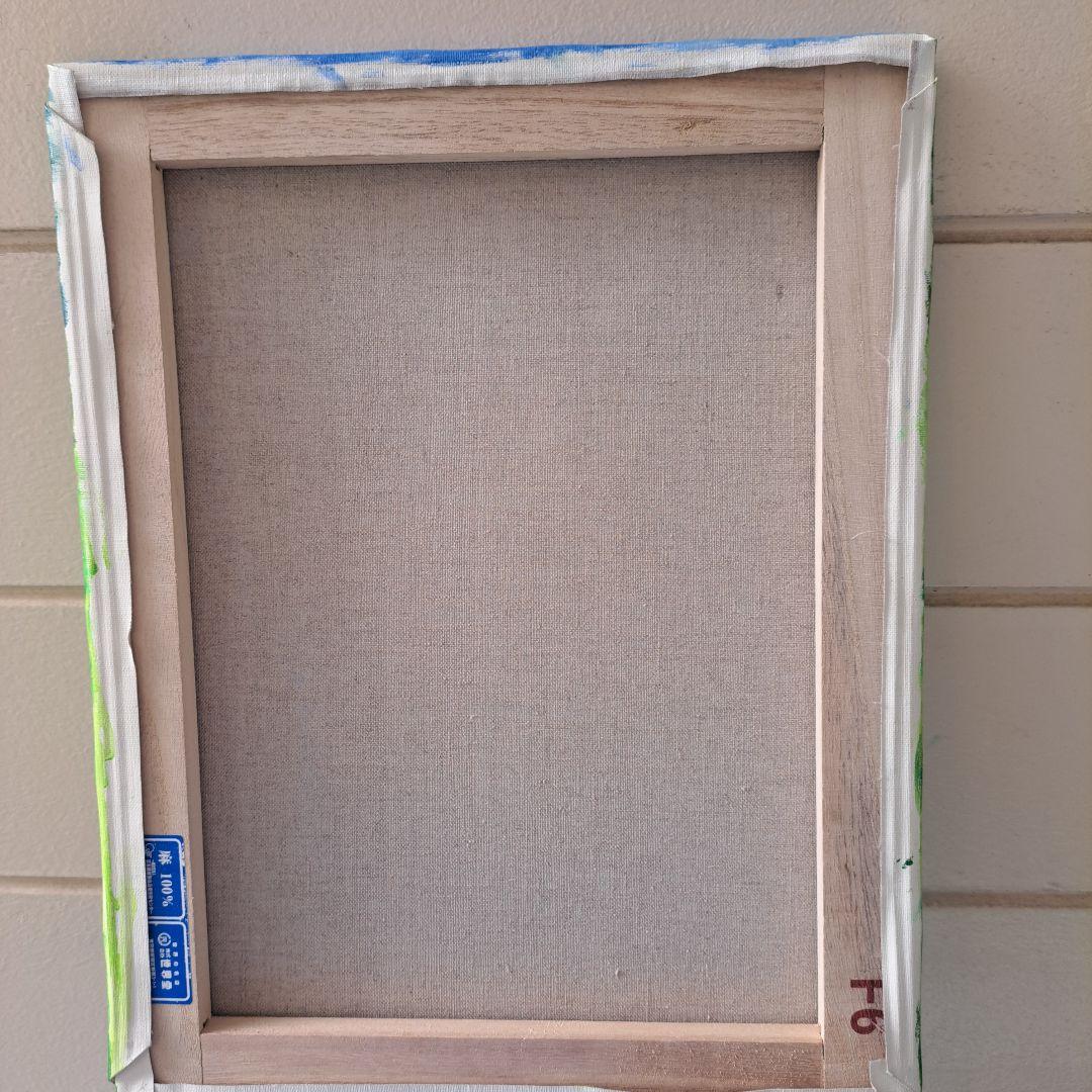 専用　油絵　イタリアングレーハウンドの美しいMickeyちゃんと小花咲く草原