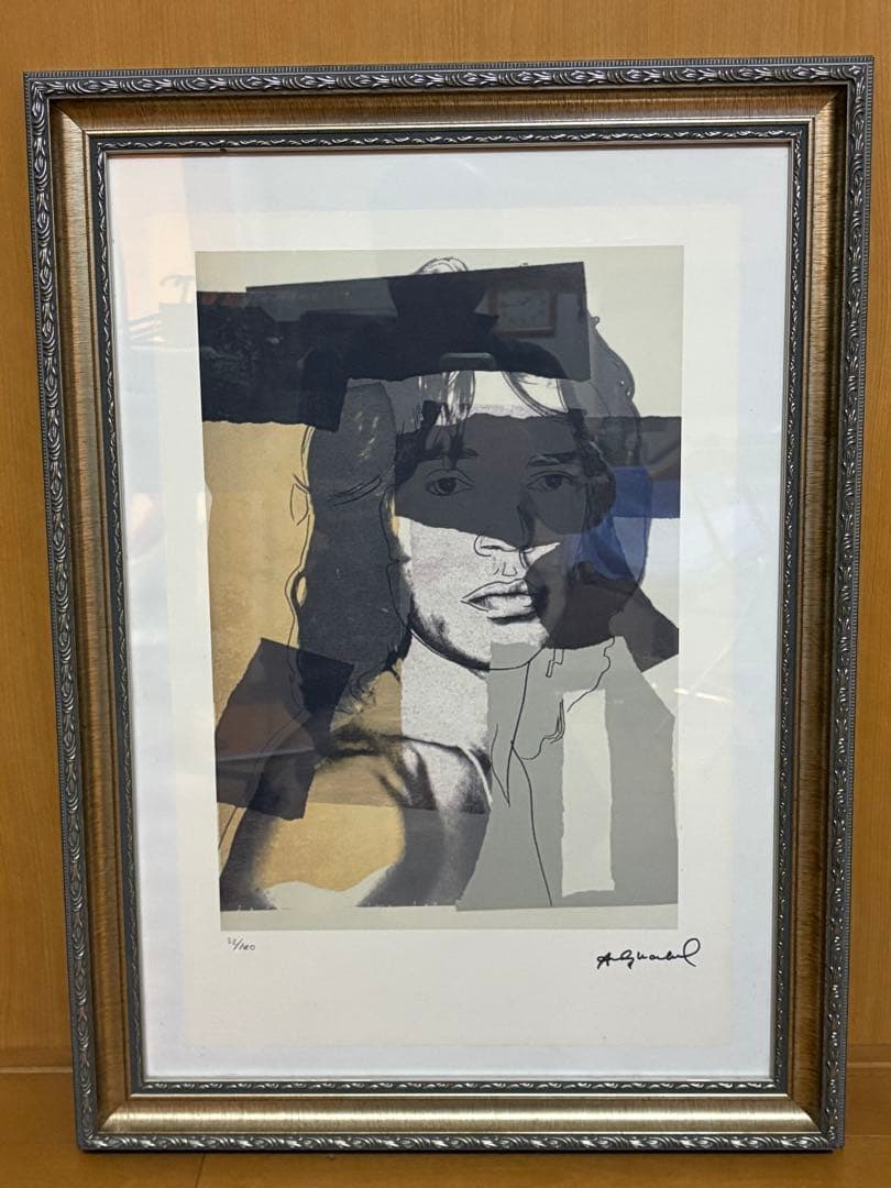 アンディ ウォーホル リトグラフ 「ミック ジャガー」レプリカ