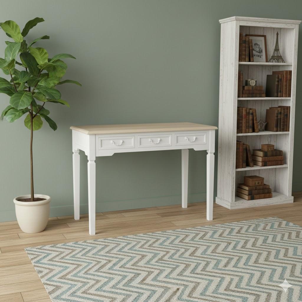 【新品・未使用】　シャビー　アンティーク調　コンソールデスク　幅　100cm