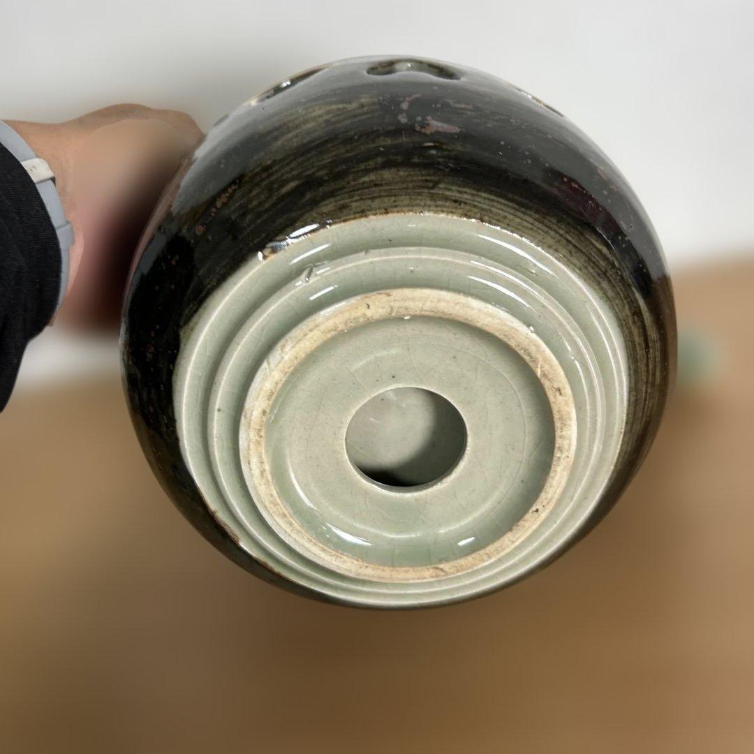 自宅保管品未使用　相馬焼 特大急須 双馬 金馬 美品