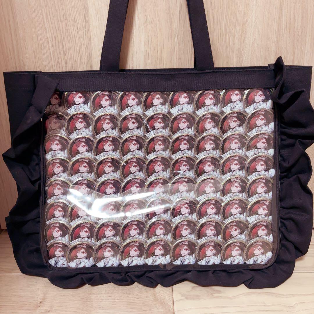 ミ*ミ様 ツイステ エース・トラッポラ グリッター カプ缶 実験着 缶バッジ 痛