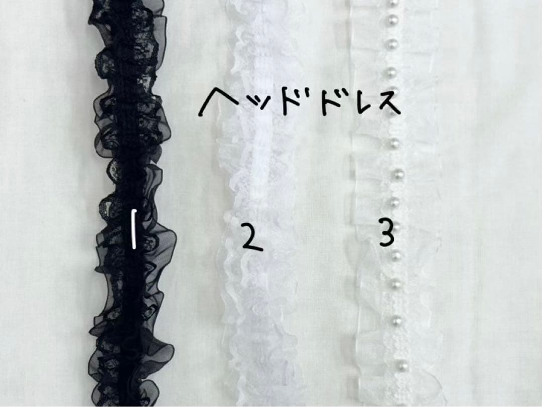 リボン、パーツ等サンプルページ