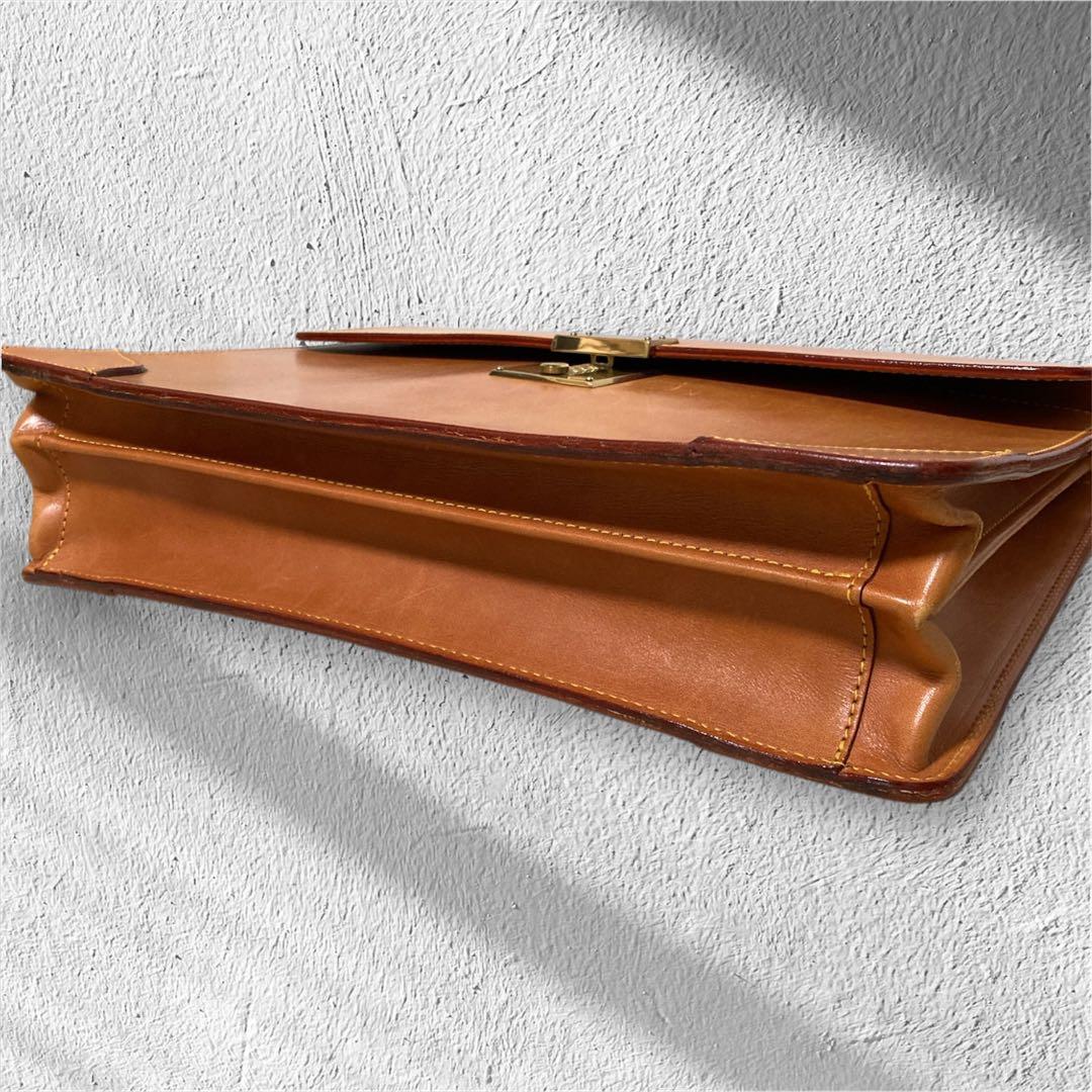 FIVE WOODS ブリーフケース 本革 レザー 林五 真ちゅう鍵付き