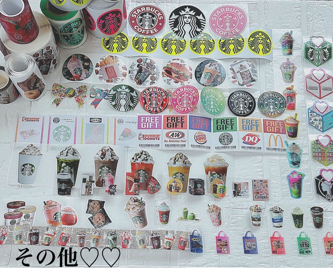 アメキャラおすそ分けファイル&スタバコーヒー系＆スヌ気まぐれ限定1セット増量♡♡
