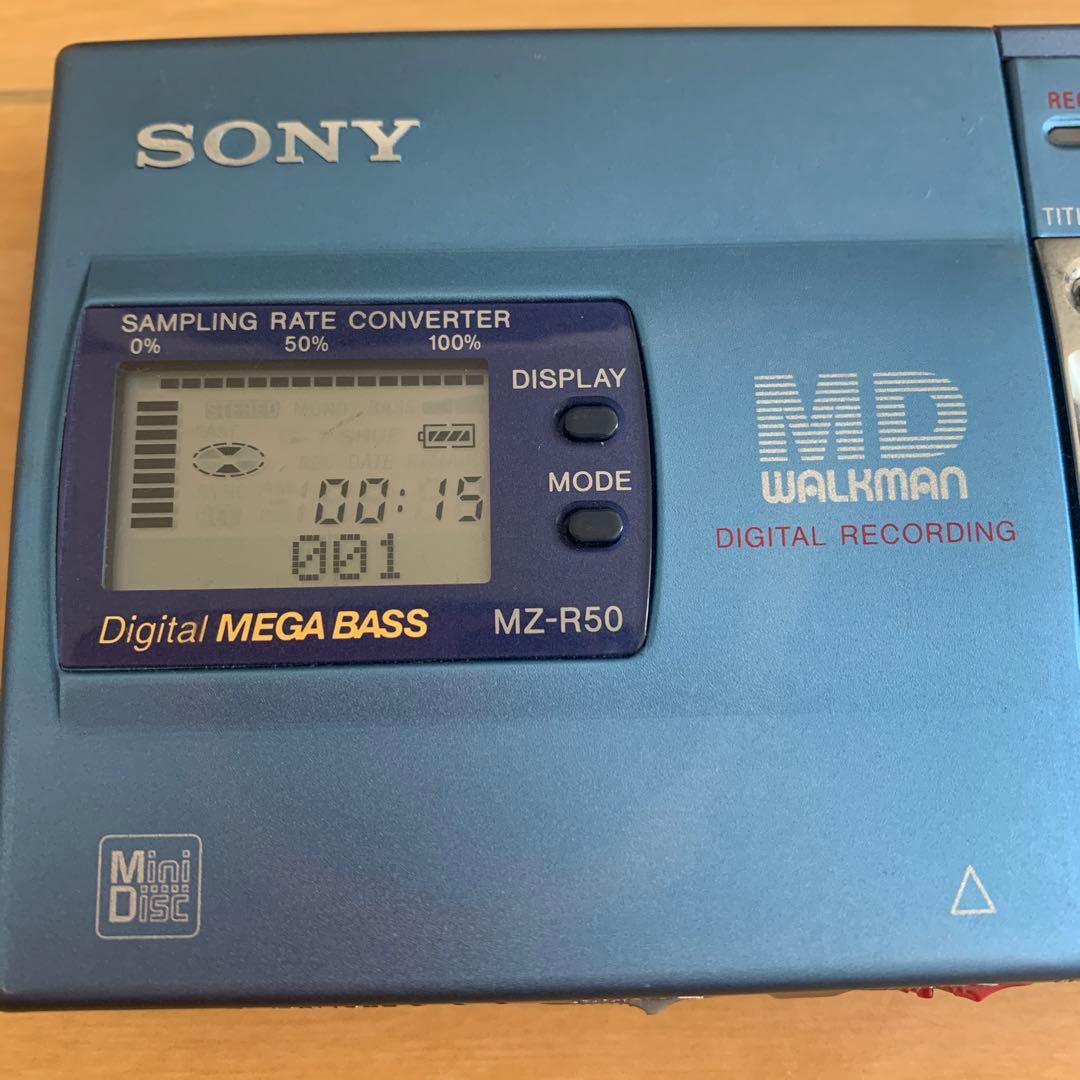 SONY MZ-R50(L) ポータブル　MD プレイヤー
