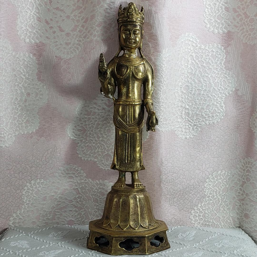 ◆金銅如来立像 仏像◆検）新羅仏 天平仏 飛鳥仏 高麗仏 百済仏 空海 親鸞