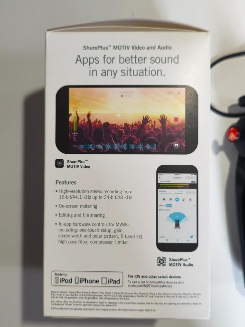 【美品】SHURE MV88+Video Kit シュアー iPhone対応