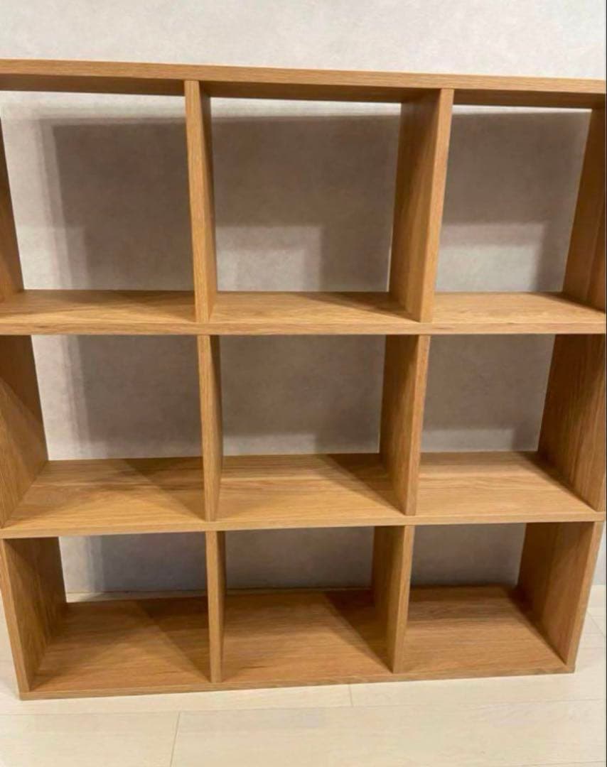 無印良品 スタッキングシェルフ　３段×３列　オーク材　引き取り歓迎